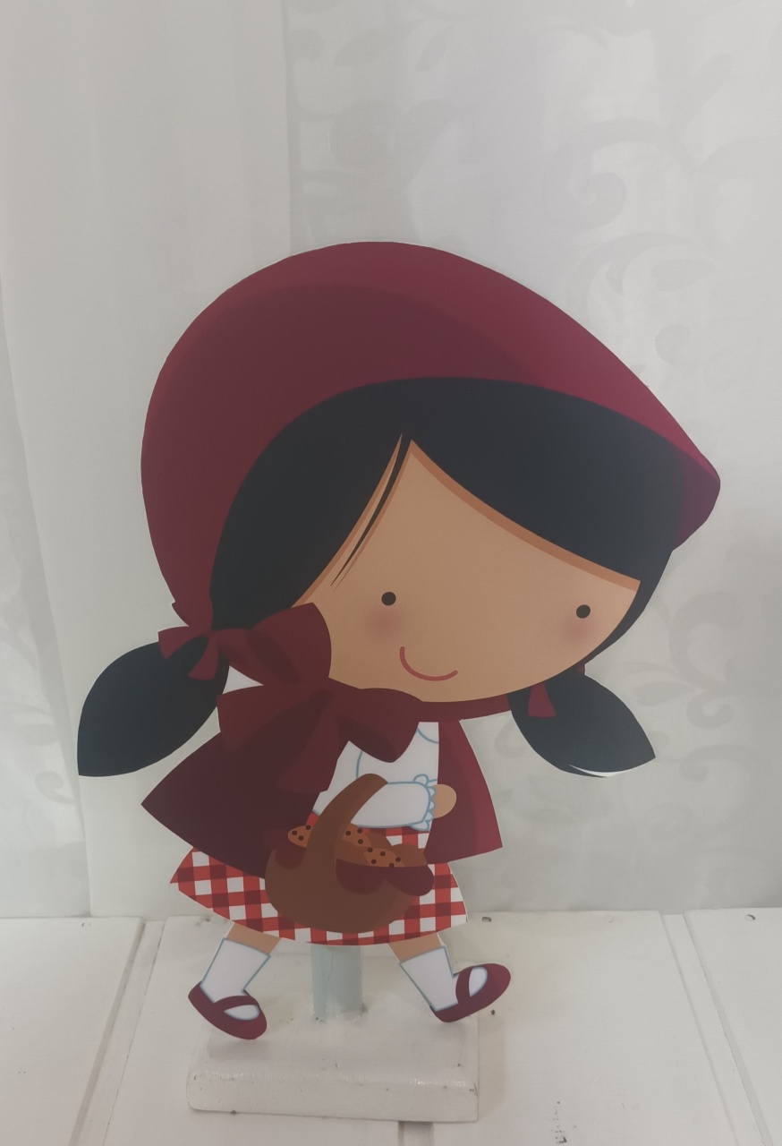  Display de Mesa - Tema: Chapeuzinho Vermelho   - CRIS FEST DECOR - PEGUE E MONTE