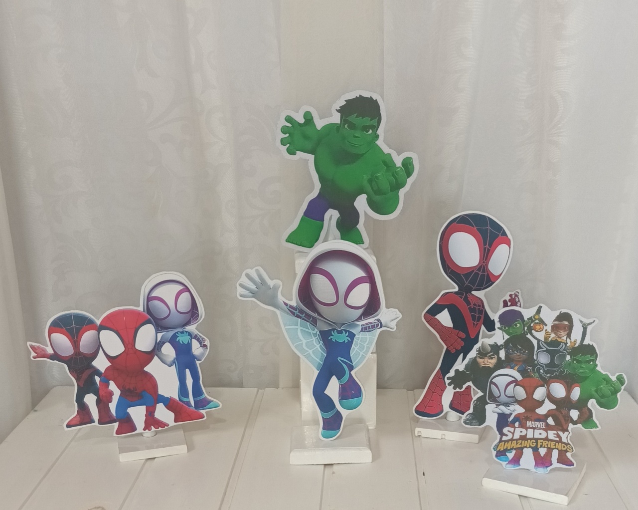 Display de Mesa - Tema: Spyder E Amigos - CRIS FEST DECOR - PEGUE E MONTE