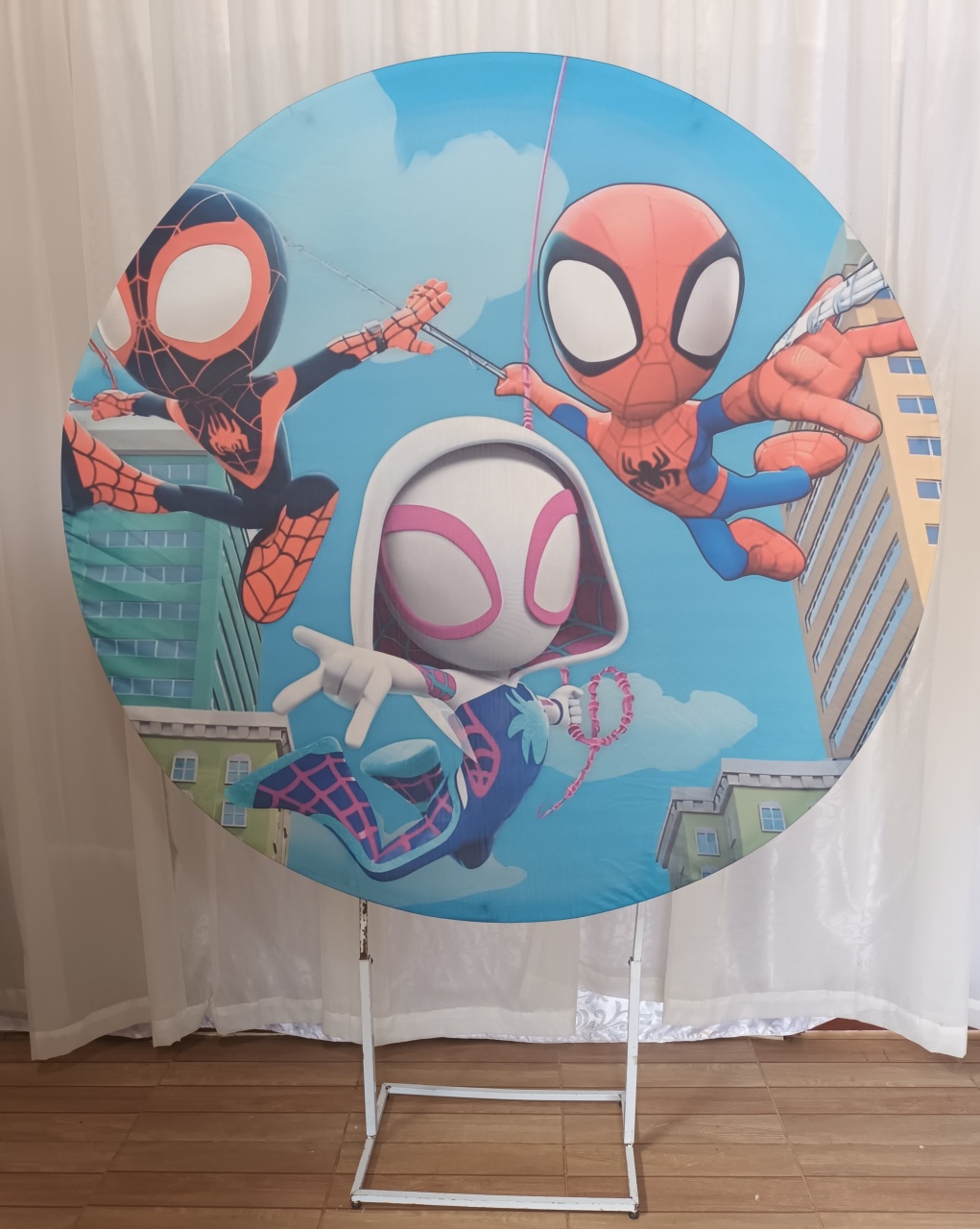 Capa Painel Sublimada 1,50 - Spyder E Amigos - CRIS FEST DECOR - PEGUE E MONTE