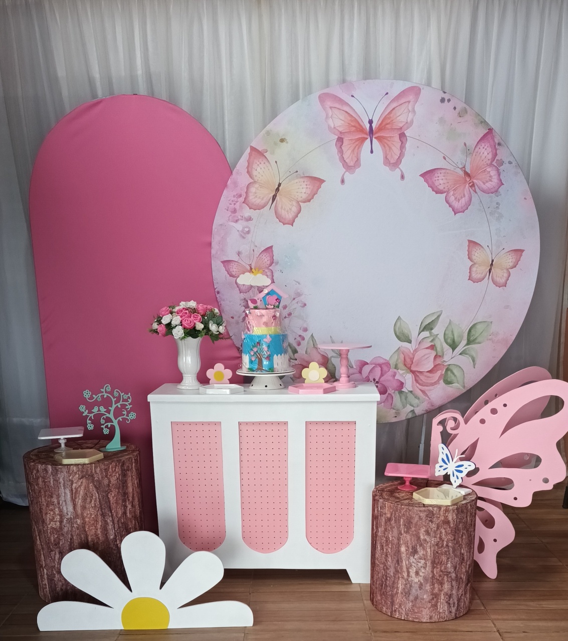 Composição - Jardim das Borboletas - CRIS FEST DECOR - PEGUE E MONTE