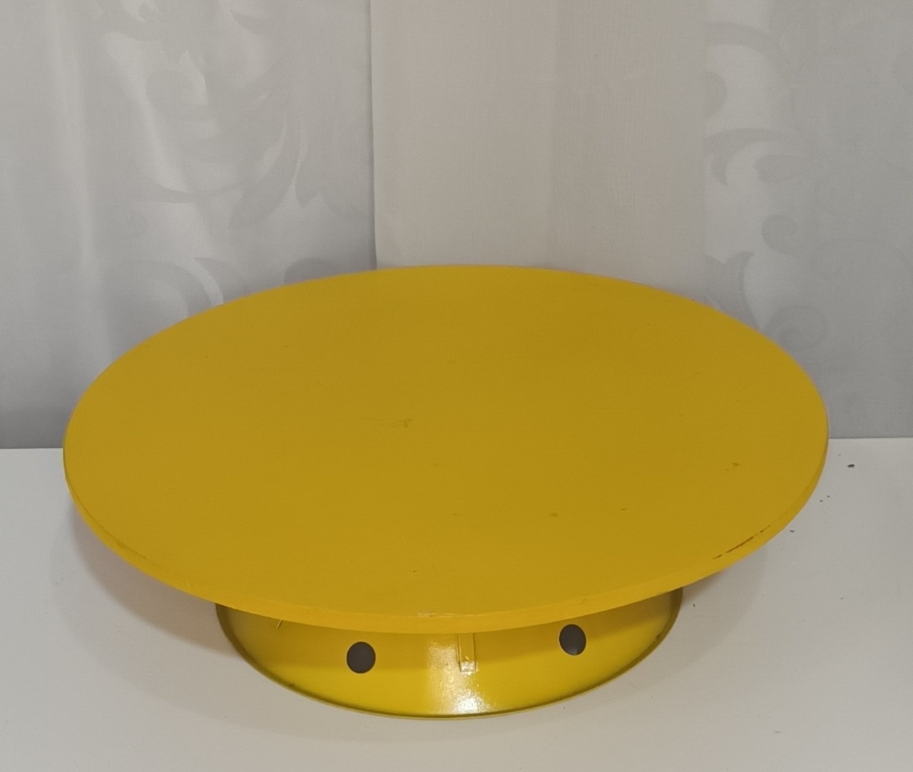 Boleira Baixa Mdf- Amarelo - CRIS FEST DECOR - PEGUE E MONTE