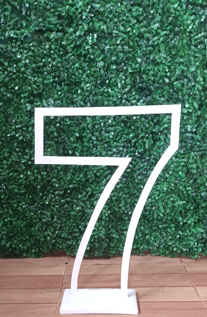 Numeros de Chão Vazado - 7 - 60Cm      - CRIS FEST DECOR - PEGUE E MONTE