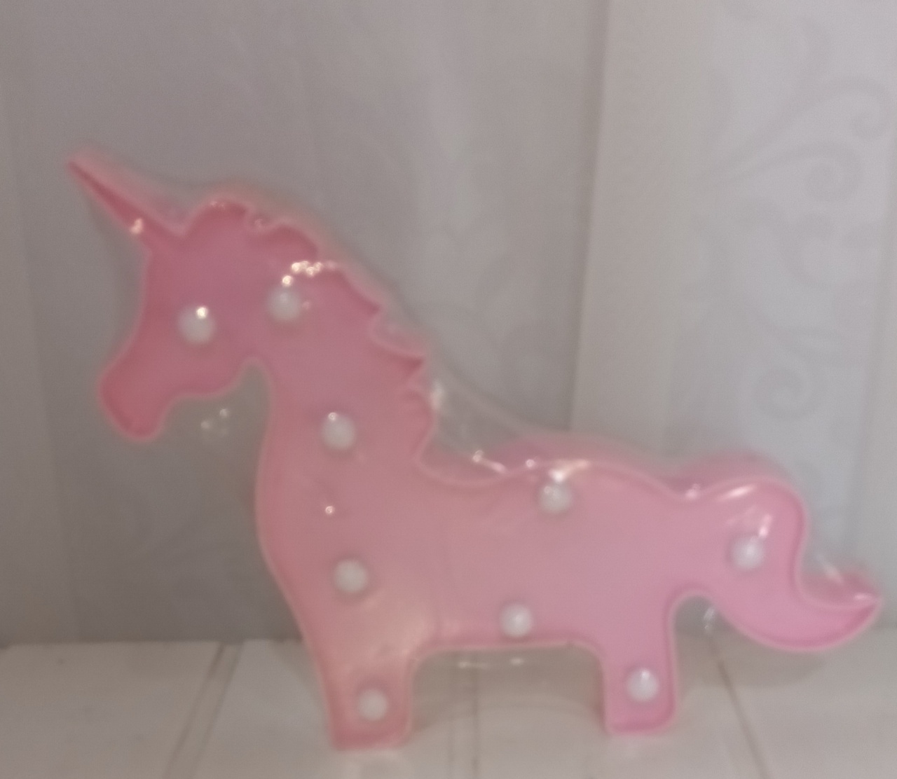 Luminária Personagem - Unicórnio Rosa - CRIS FEST DECOR - PEGUE E MONTE