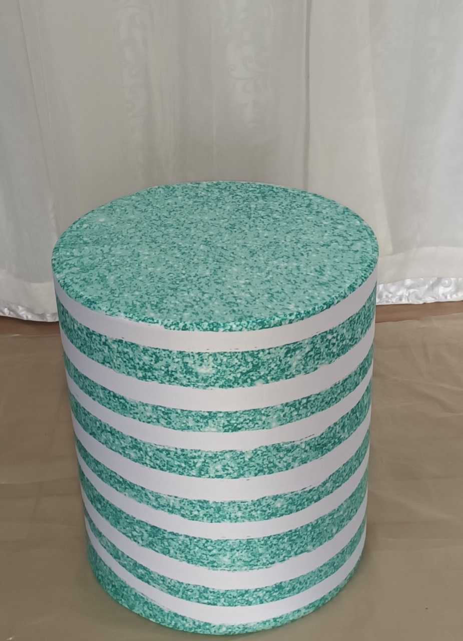Capa de Cilindro Sublimada: Floral Verde\ P    - CRIS FEST DECOR - PEGUE E MONTE