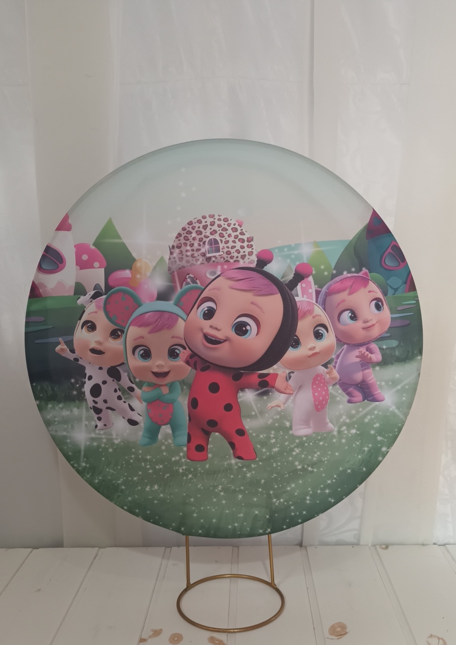 Capa Painel Sublimado 50Cm - Cry Babies - CRIS FEST DECOR - PEGUE E MONTE
