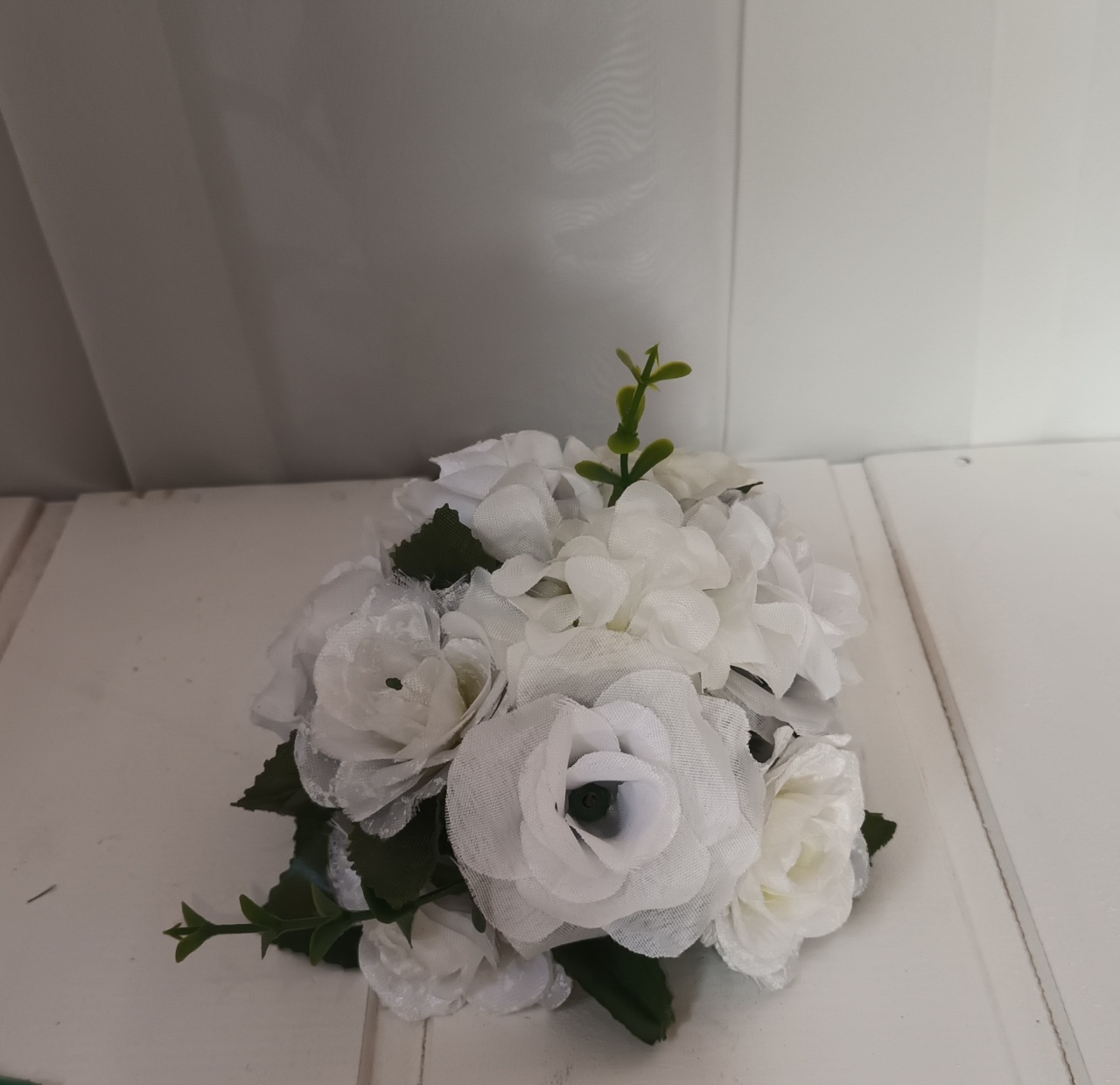 Mini Arranjo Floral - Branco - CRIS FEST DECOR - PEGUE E MONTE