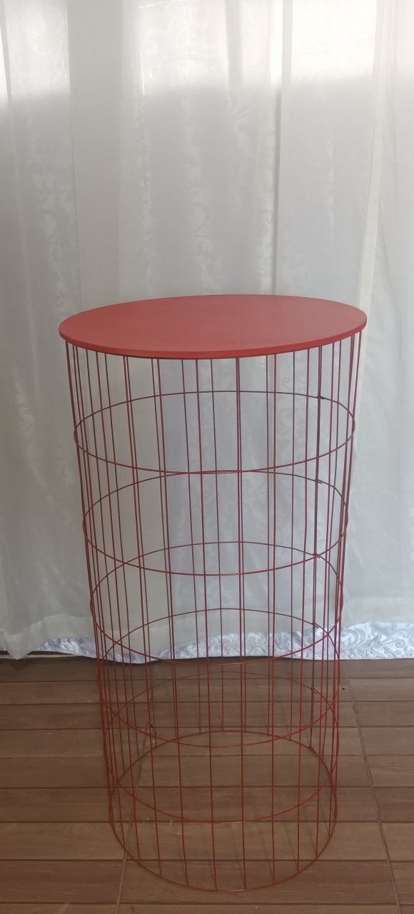  Cilindro Telado - Vermelho G - CRIS FEST DECOR - PEGUE E MONTE