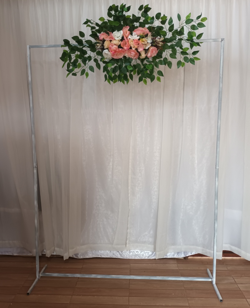  Arranjo Floral Painel - Rosa G - CRIS FEST DECOR - PEGUE E MONTE