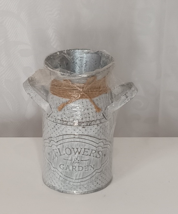 Adereços de Mesa - Vaso de Flores de Metal - CRIS FEST DECOR - PEGUE E MONTE