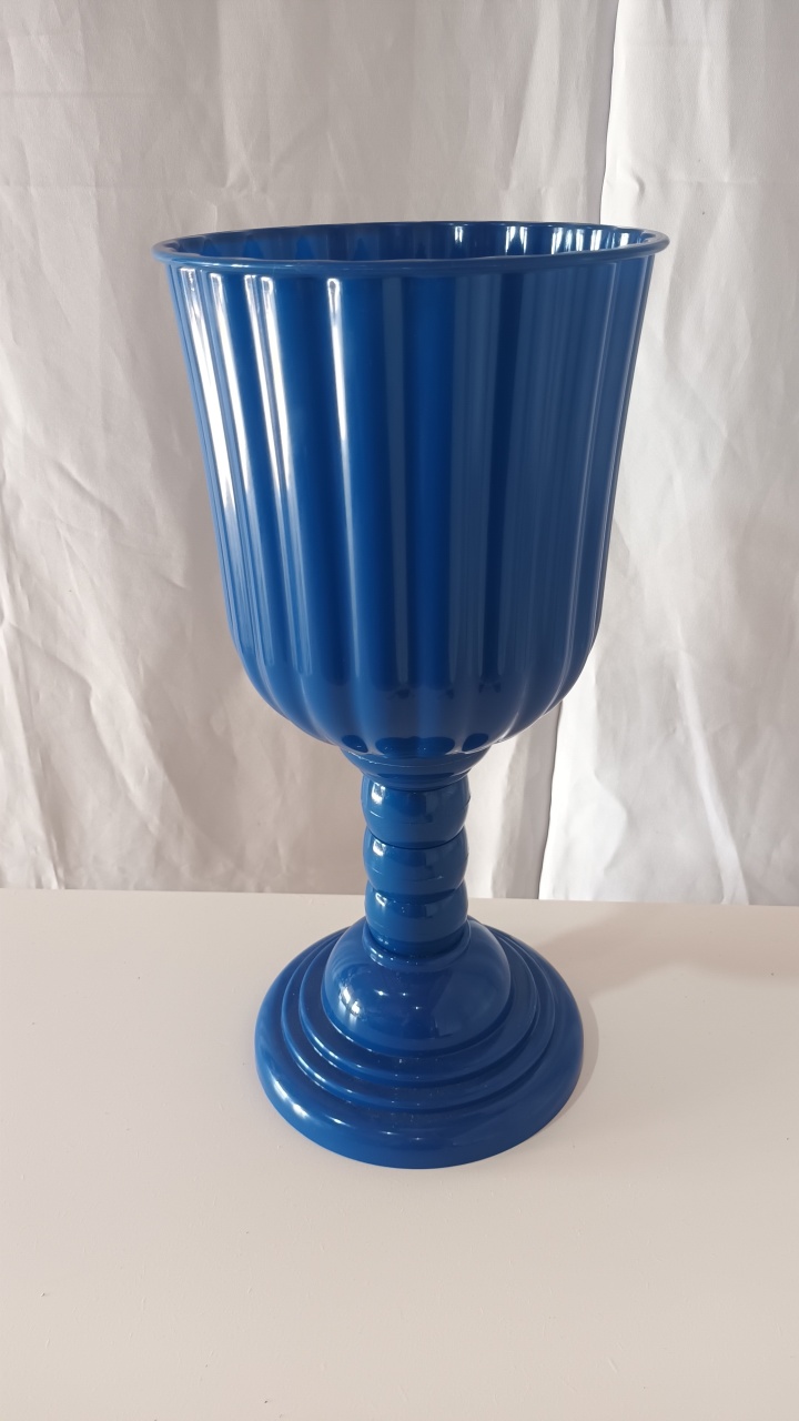 Vaso Acrilico Grande Azul Escuro - CRIS FEST DECOR - PEGUE E MONTE