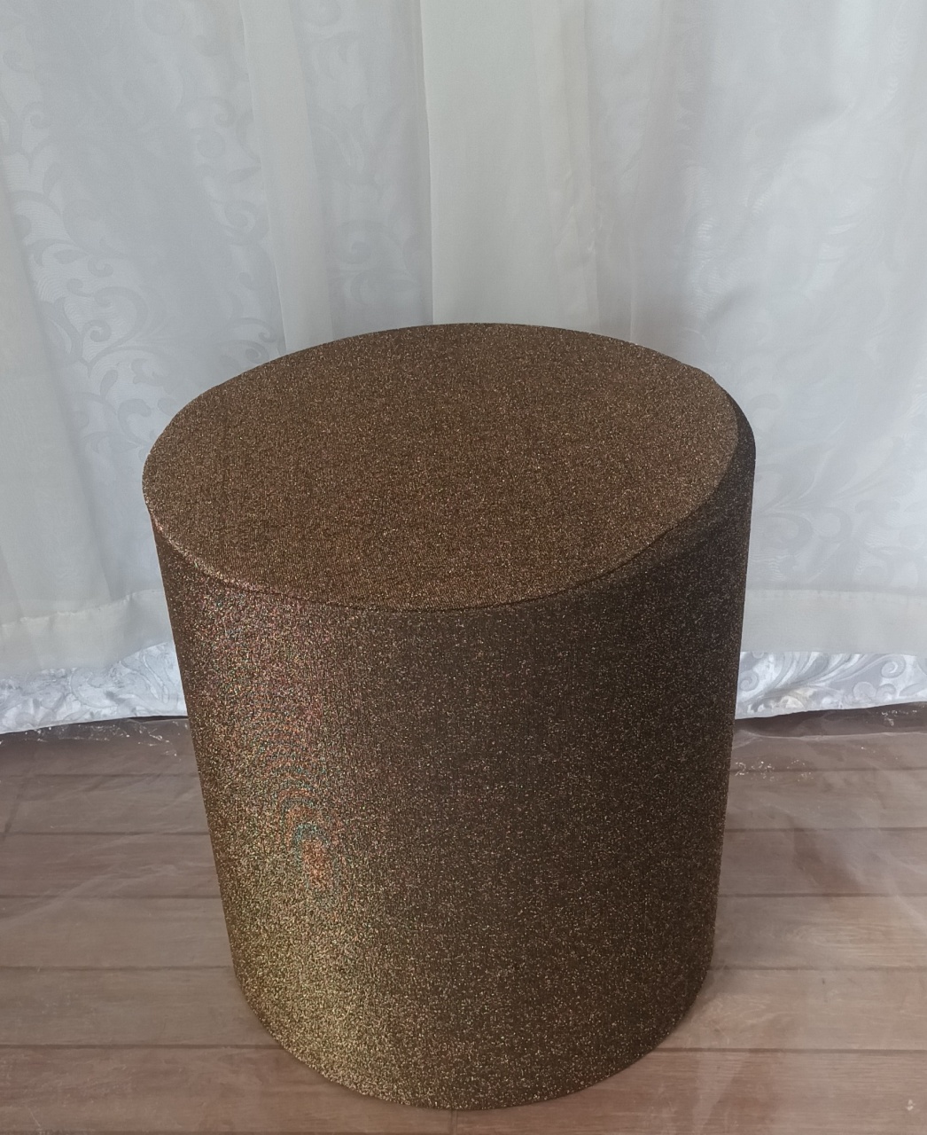 Capa de Cilindro Lisa: Dourado Brilhante B\P   - CRIS FEST DECOR - PEGUE E MONTE
