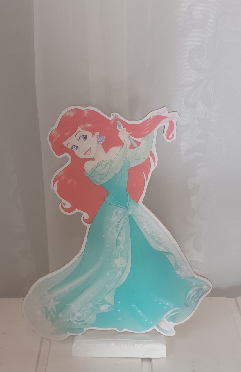 Display de Mesa - Tema: Sereia Ariel   - CRIS FEST DECOR - PEGUE E MONTE