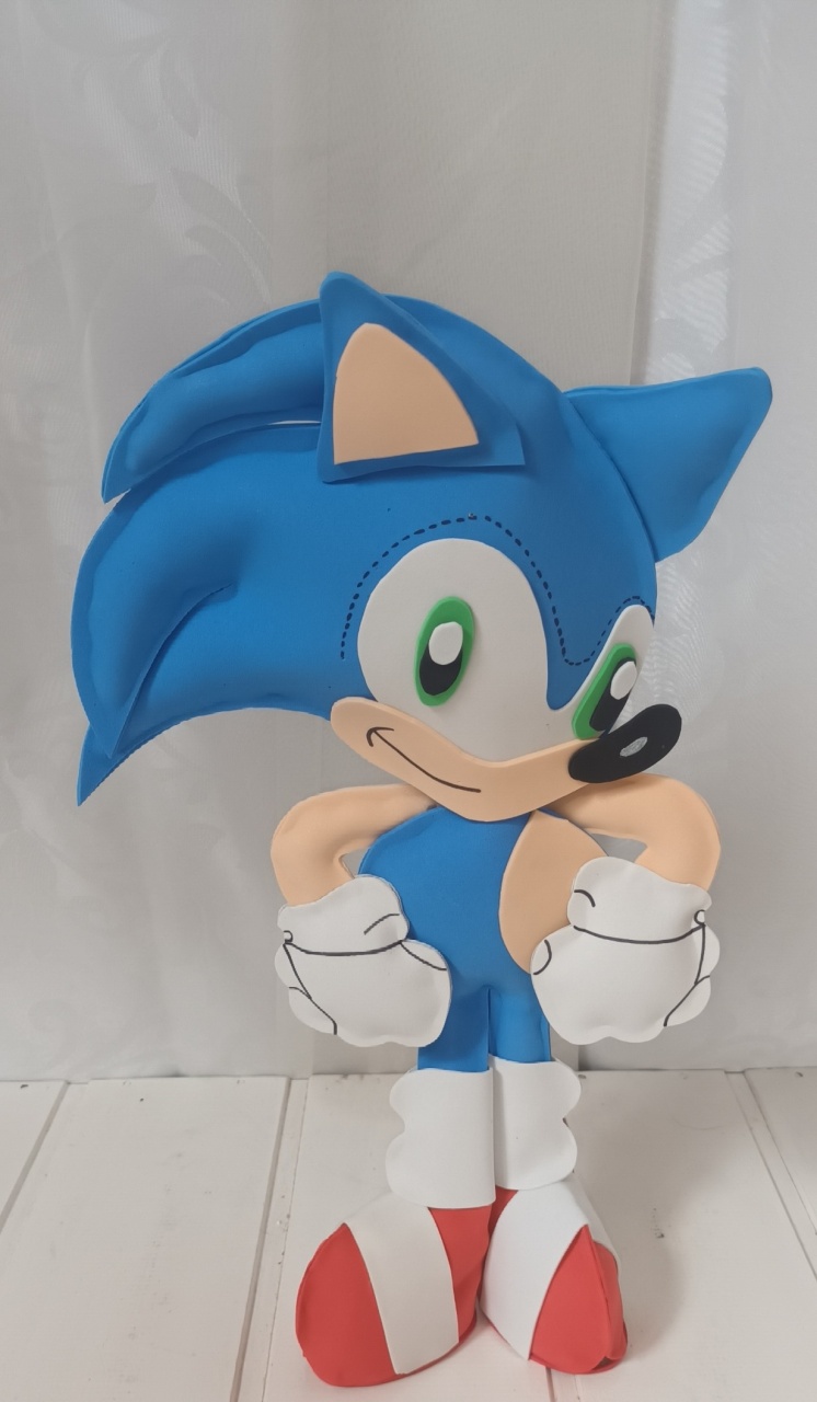 Personagem Eva - Sonic - CRIS FEST DECOR - PEGUE E MONTE