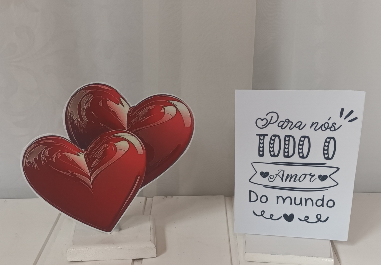Display de Mesa - Namorados - CRIS FEST DECOR - PEGUE E MONTE