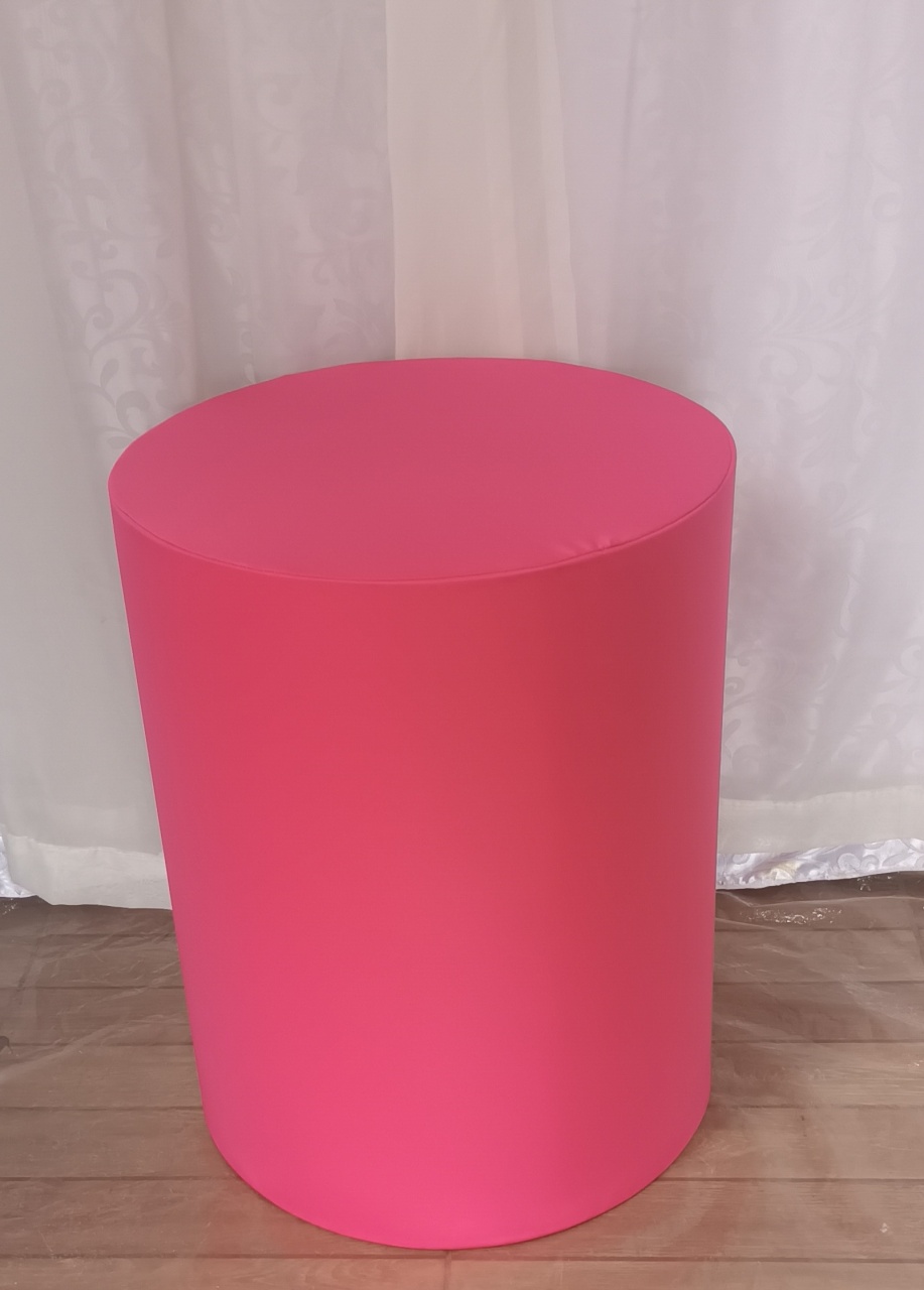Capa de Cilindro Lisa: Rosa Chiclete B\M      - CRIS FEST DECOR - PEGUE E MONTE