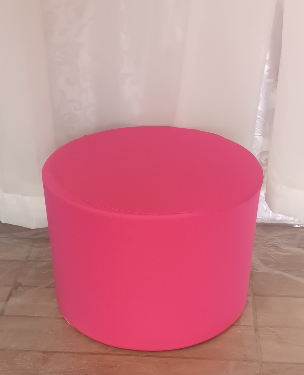 Capa de Cilindro Lisa: Rosa  B\Pp   - CRIS FEST DECOR - PEGUE E MONTE