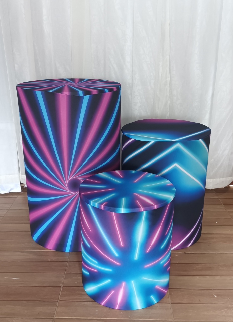 Capa de Cilindro Sublimada: Trio K-Pop - CRIS FEST DECOR - PEGUE E MONTE