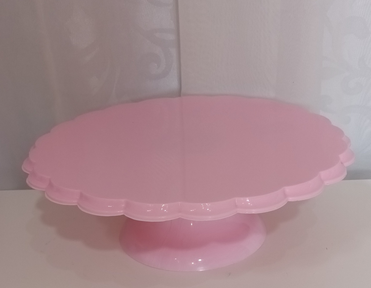 Bandeja  Babado Pvc - Rosa Candy - CRIS FEST DECOR - PEGUE E MONTE