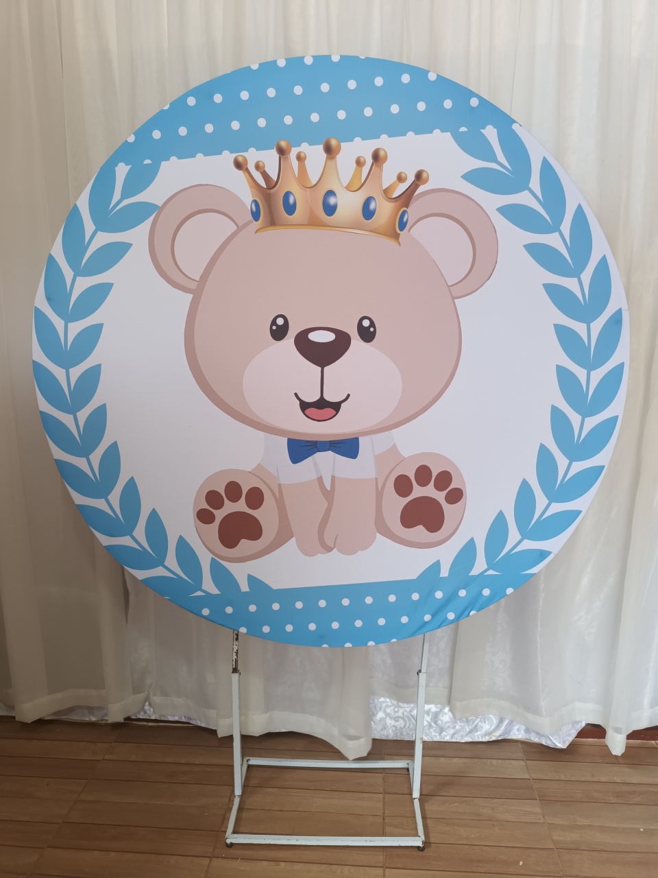 Capa Painel Sublimado 1,50Cm - Ursinho Principe - CRIS FEST DECOR - PEGUE E MONTE