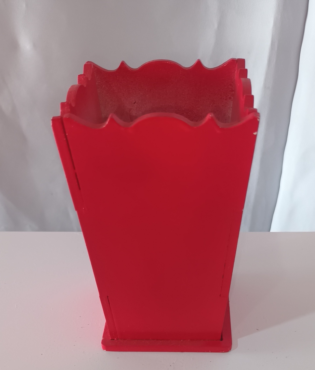 Mini Vaso Mdf Vermelho - CRIS FEST DECOR - PEGUE E MONTE
