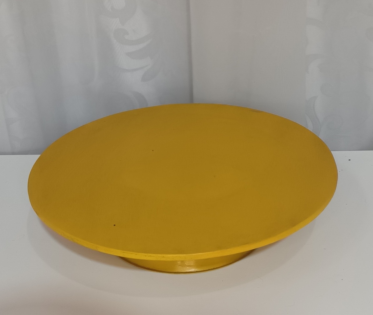 Boleira Baixa Mdf- Amarelo G - CRIS FEST DECOR - PEGUE E MONTE