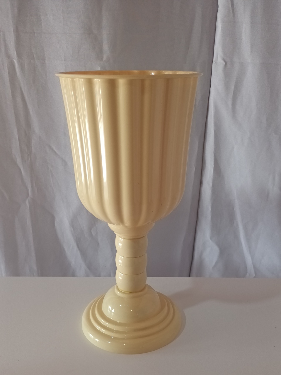 Vaso Acrilico Grande Amarelo Candy - CRIS FEST DECOR - PEGUE E MONTE