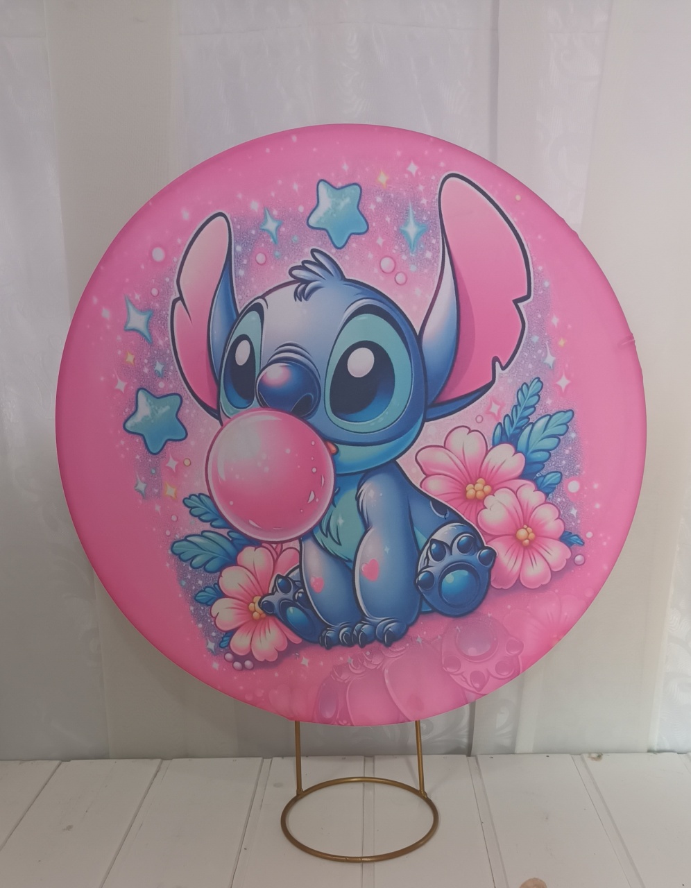 Capa Painel Sublimado 50Cm - Stitch - CRIS FEST DECOR - PEGUE E MONTE