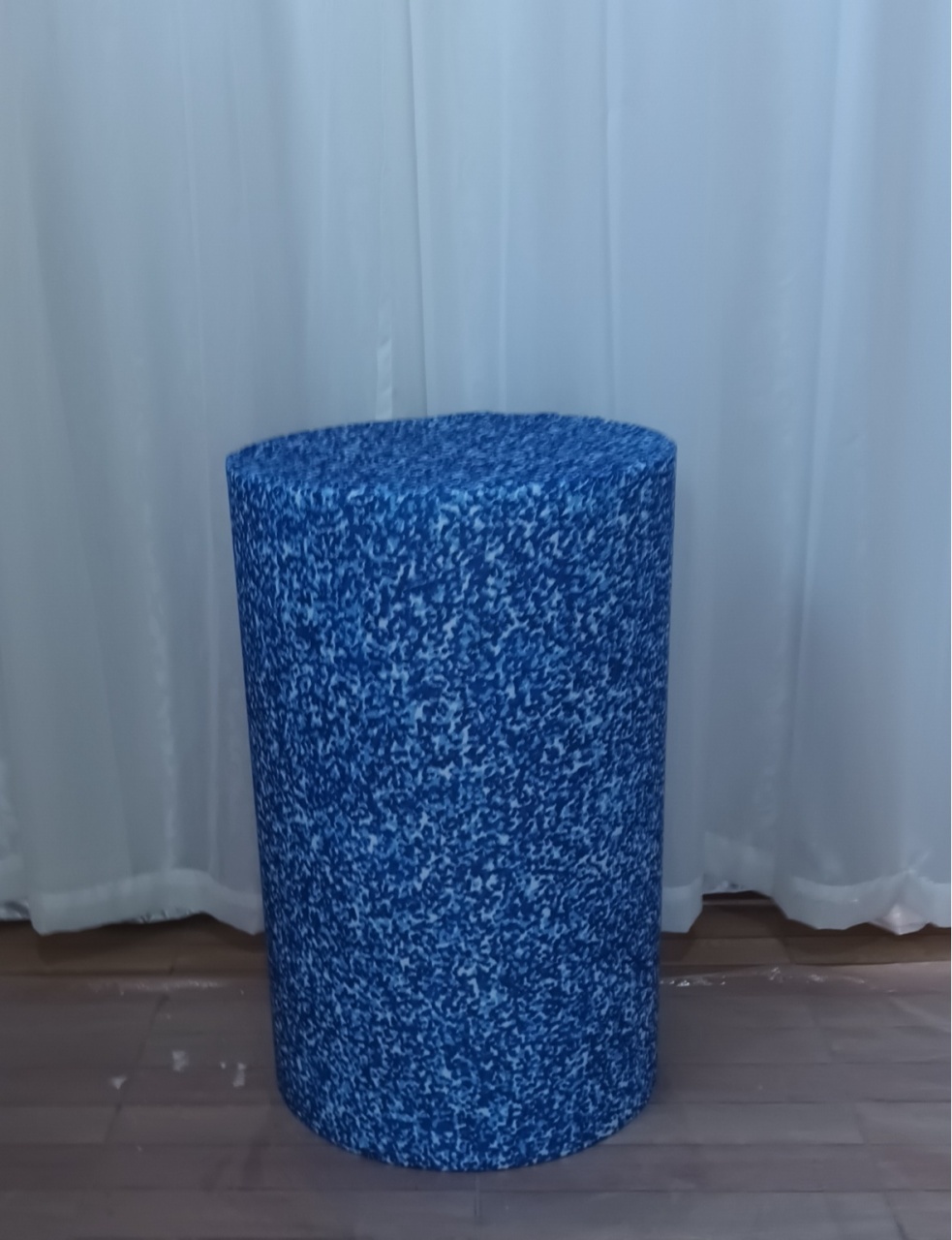 Capa de Cilindro Sublimada: Gliter Azul\G     - CRIS FEST DECOR - PEGUE E MONTE