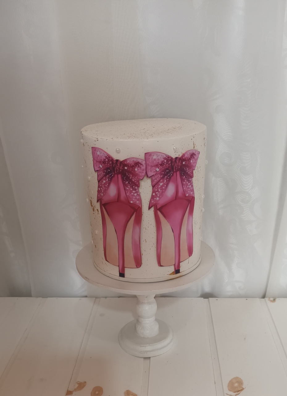 Bolo Fake I - Feminino Sapatos Rosa - CRIS FEST DECOR - PEGUE E MONTE
