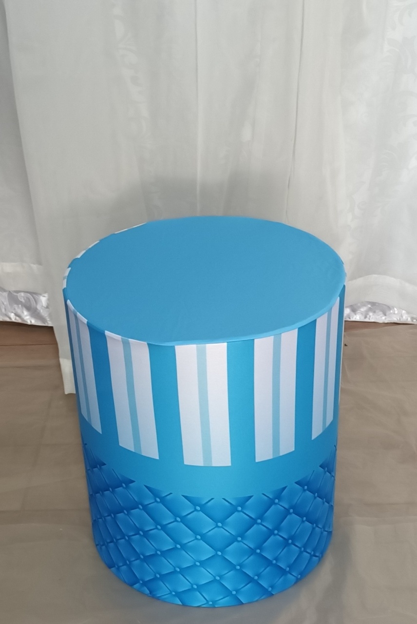 Capa de Cilindro Sublimada: Ursinho Principe\ P   - CRIS FEST DECOR - PEGUE E MONTE