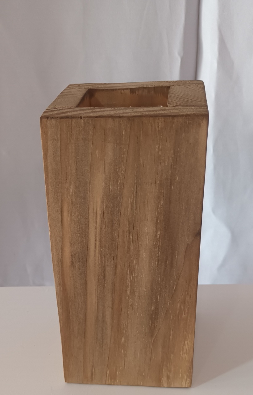 Vaso Madeira Rustico - CRIS FEST DECOR - PEGUE E MONTE