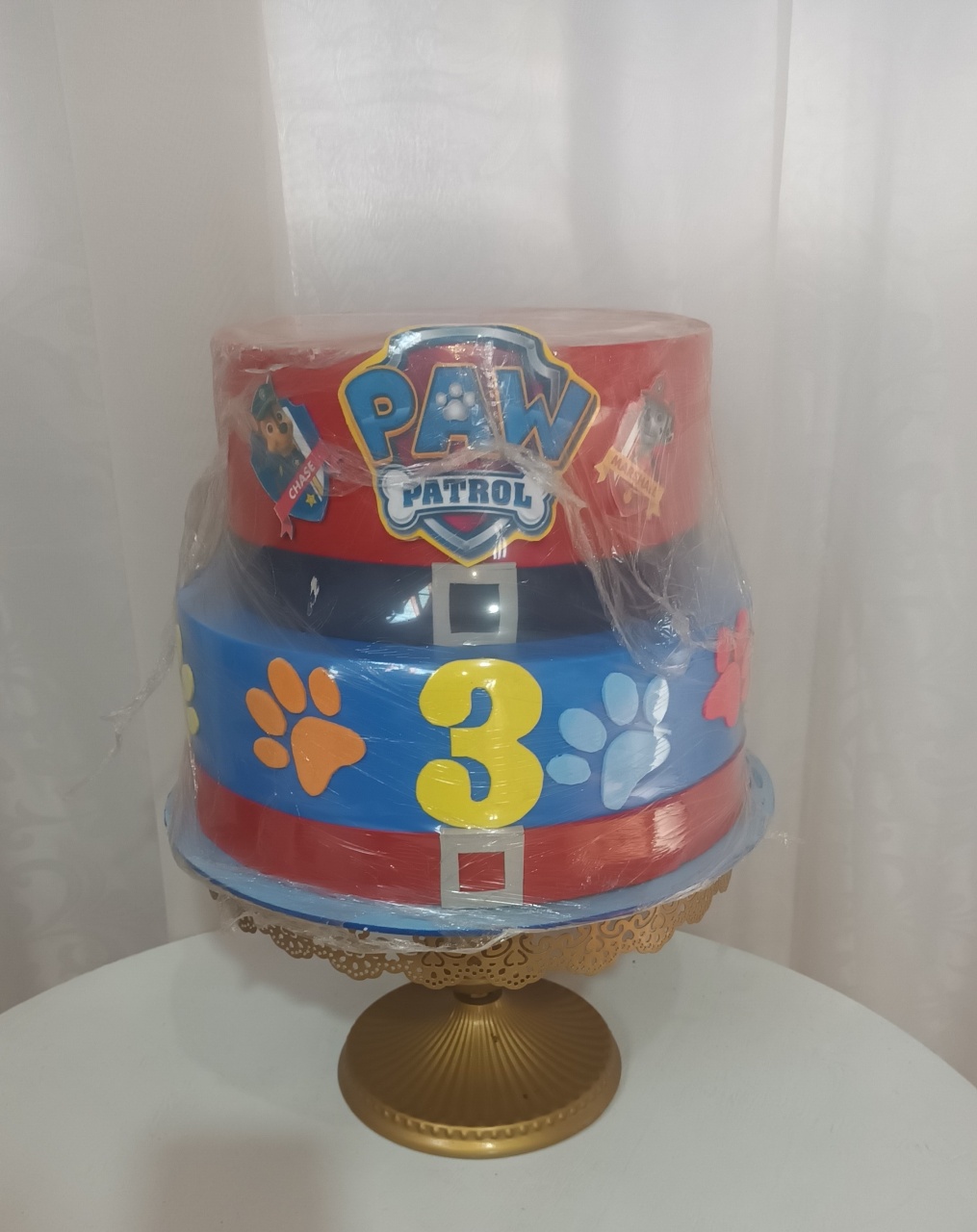 Bolo Fake Ii - Patrulha Canina  - CRIS FEST DECOR - PEGUE E MONTE