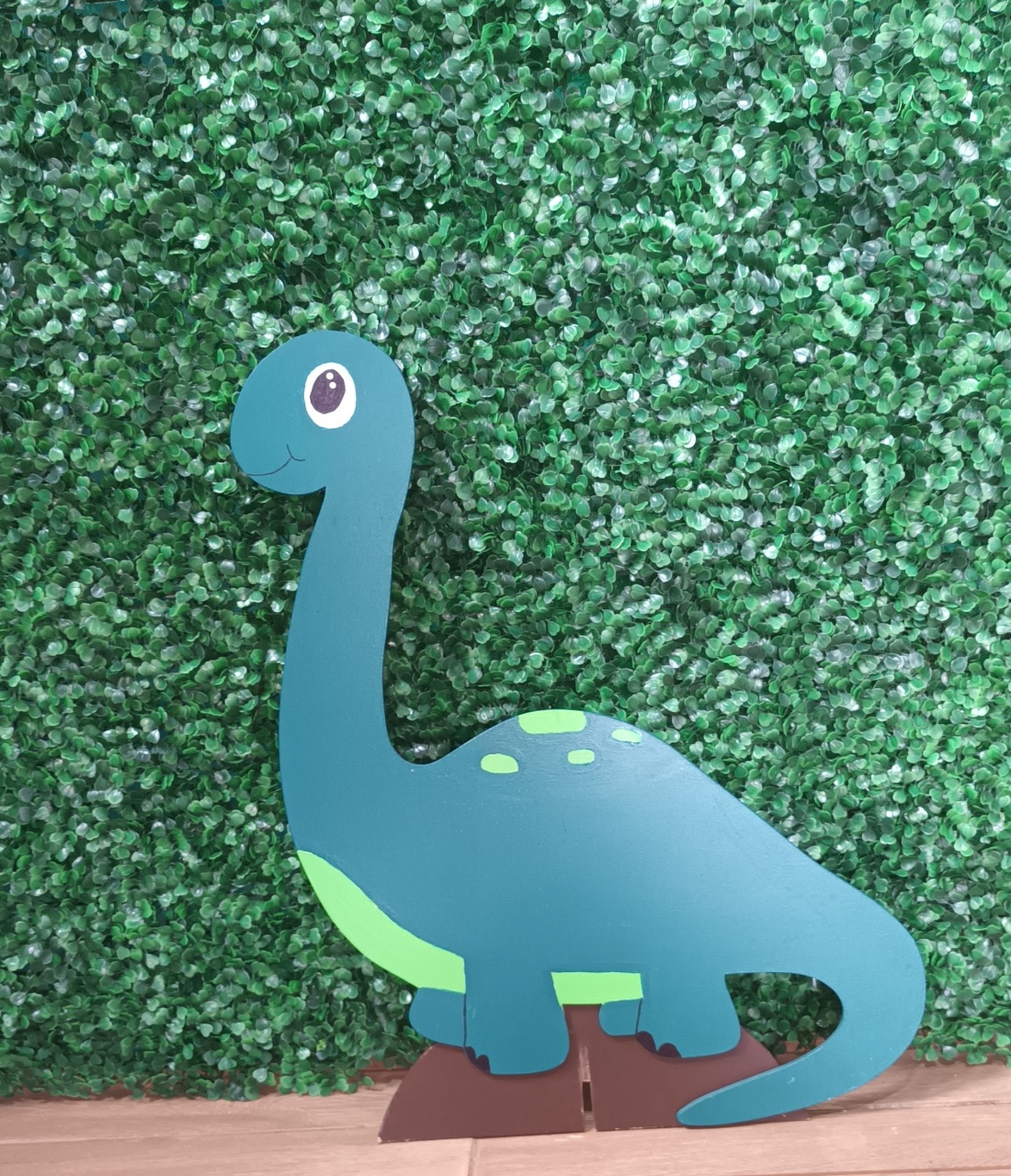 Totem Mdf - Dino Verde - CRIS FEST DECOR - PEGUE E MONTE