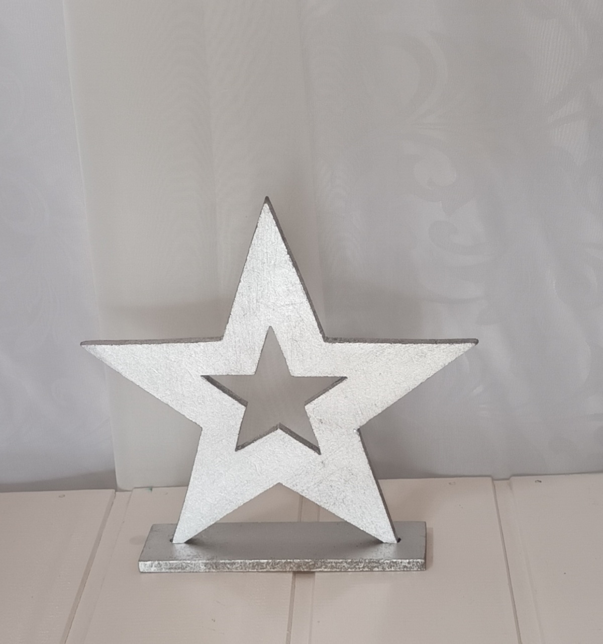 Adereços de Mesa -  Estrela Prata - CRIS FEST DECOR - PEGUE E MONTE