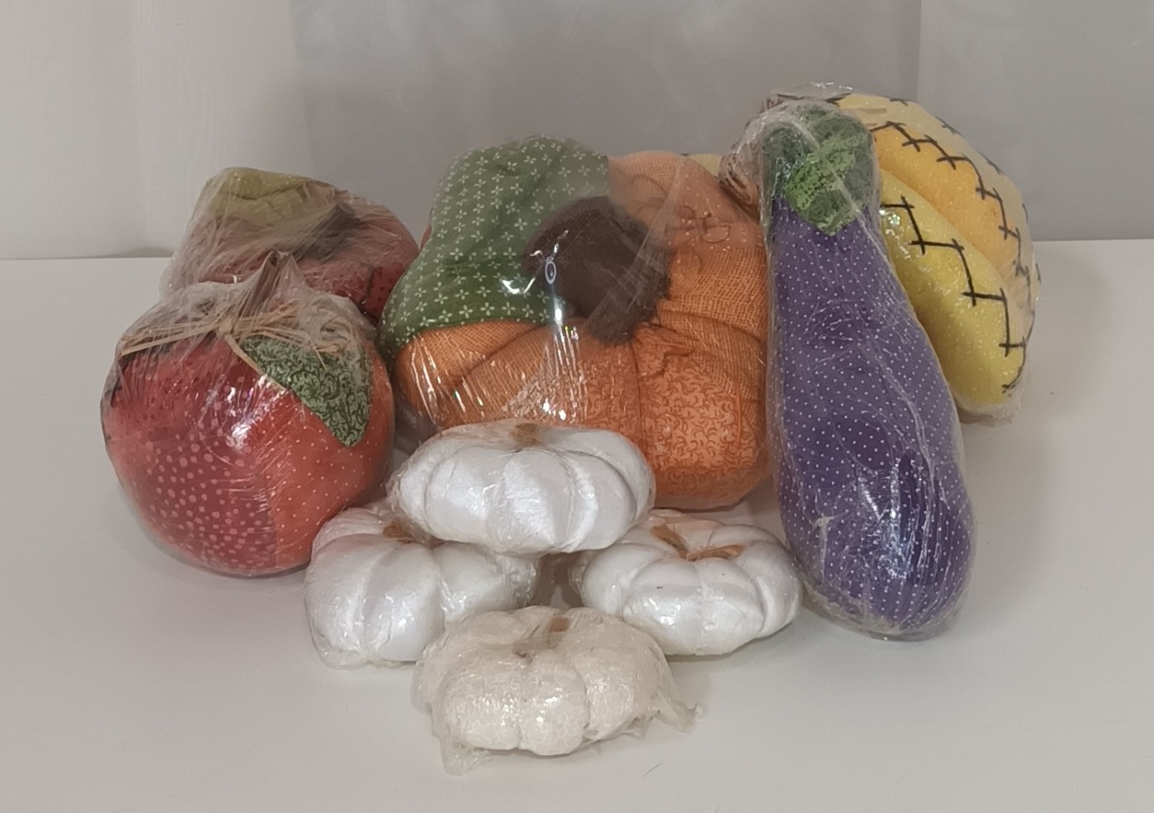 Adereços de Mesa - Frutas E Verduras de Tecido - CRIS FEST DECOR - PEGUE E MONTE