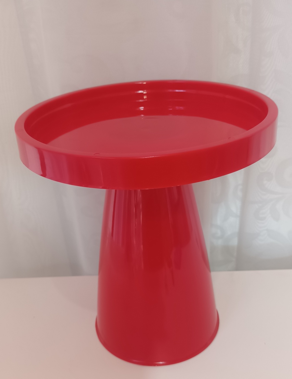 Boleira Alta Acrilico - Vermelho - CRIS FEST DECOR - PEGUE E MONTE