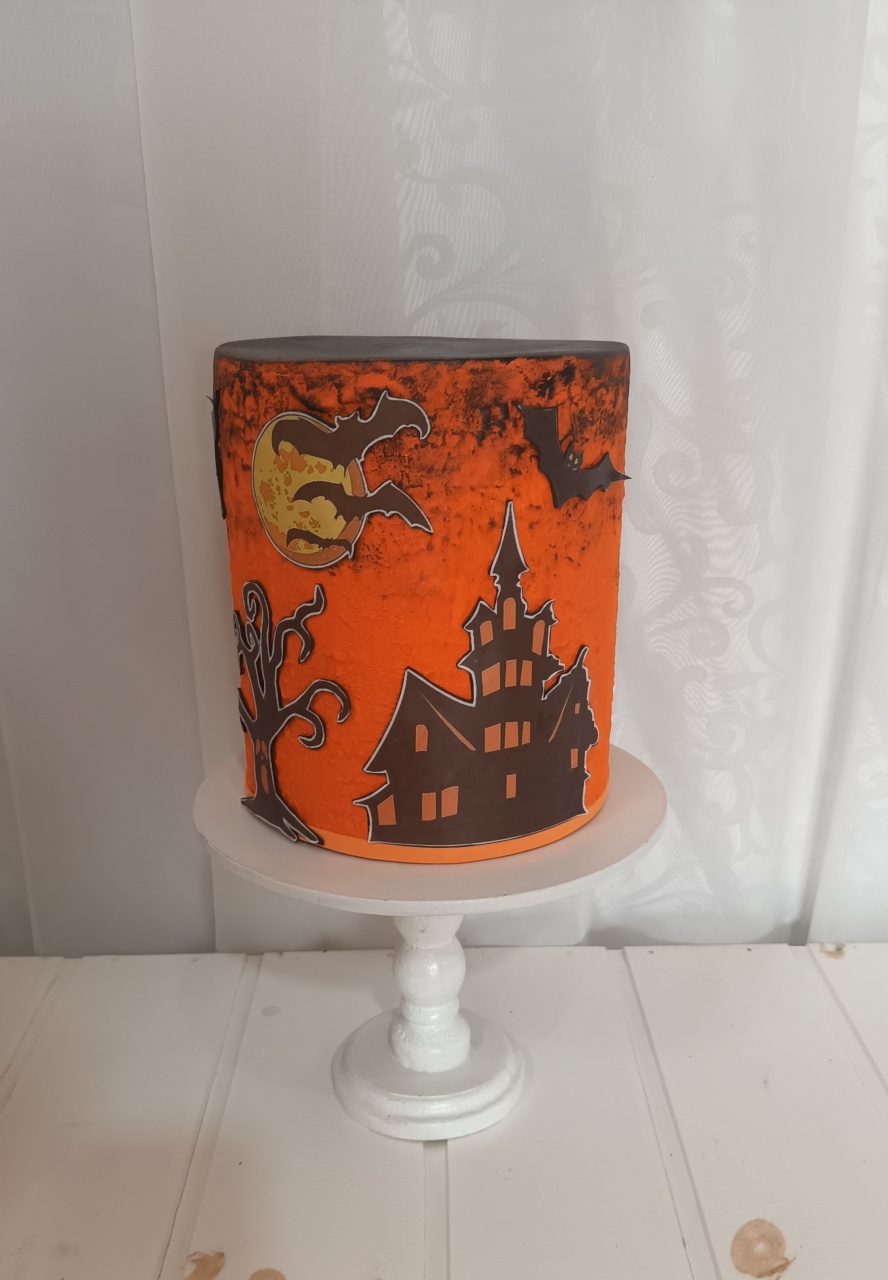 Bolo Fake I  - Halloween - CRIS FEST DECOR - PEGUE E MONTE