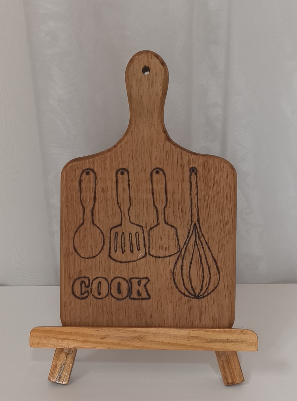 Adereços de Mesa - Suporte+Tabua de Cozinha - CRIS FEST DECOR - PEGUE E MONTE
