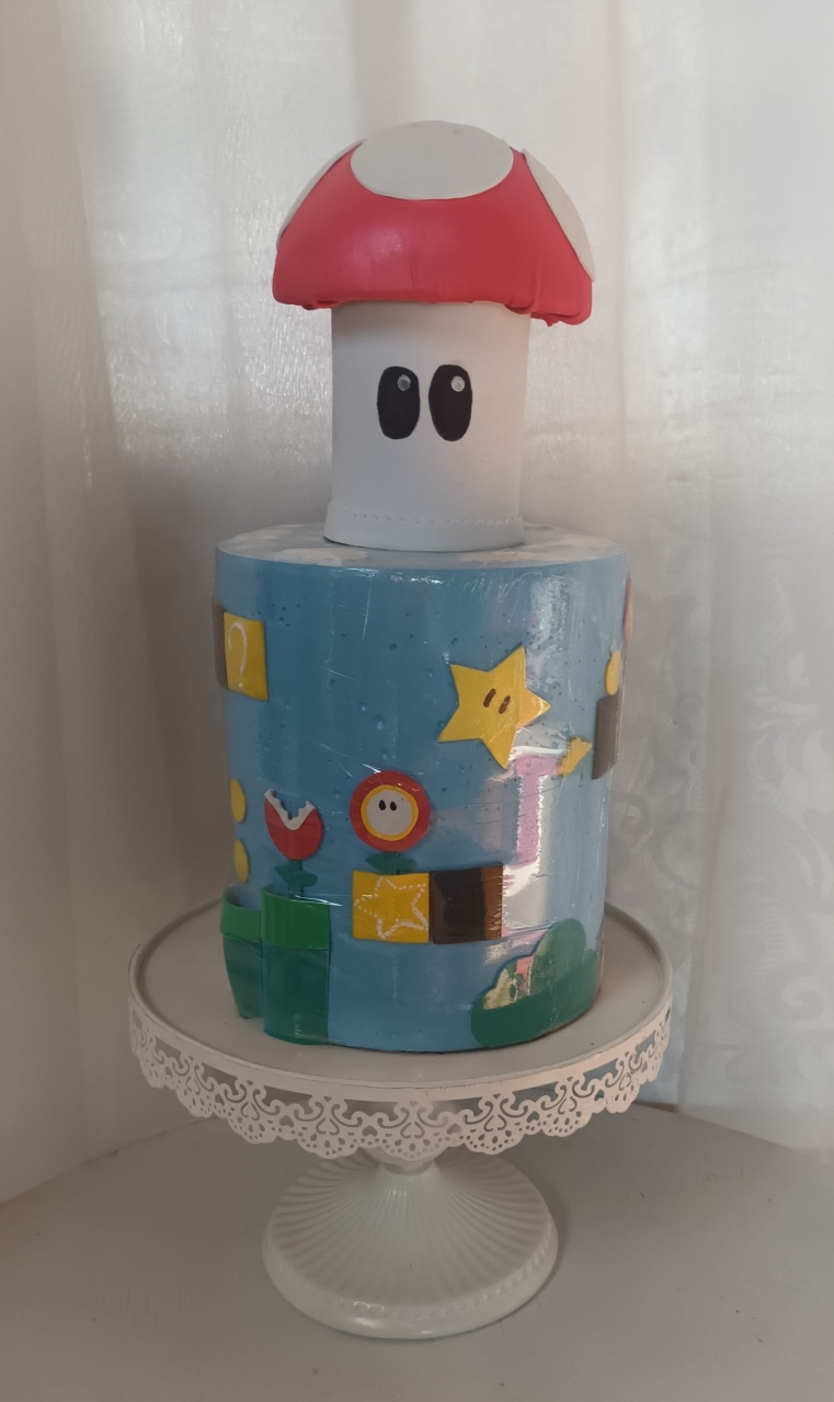 Bolo Fake I  - Mário Bross - CRIS FEST DECOR - PEGUE E MONTE