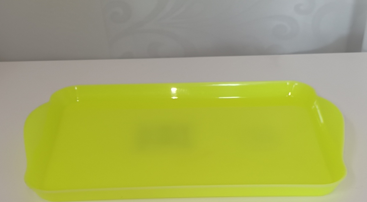 Bandeja - Retangular P Amarelo Neon - CRIS FEST DECOR - PEGUE E MONTE