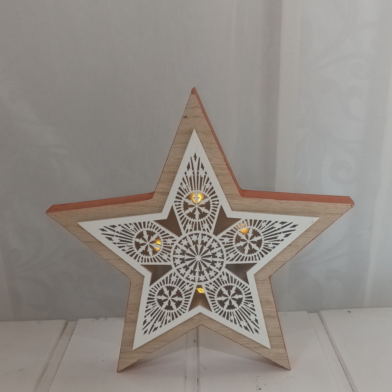 Luminária Personagem - Estrela de Natal - CRIS FEST DECOR - PEGUE E MONTE