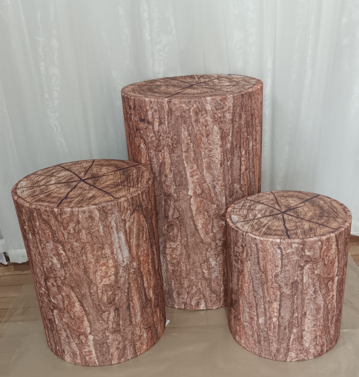 Capa de Cilindro Sublimada: Trio Tronco - CRIS FEST DECOR - PEGUE E MONTE