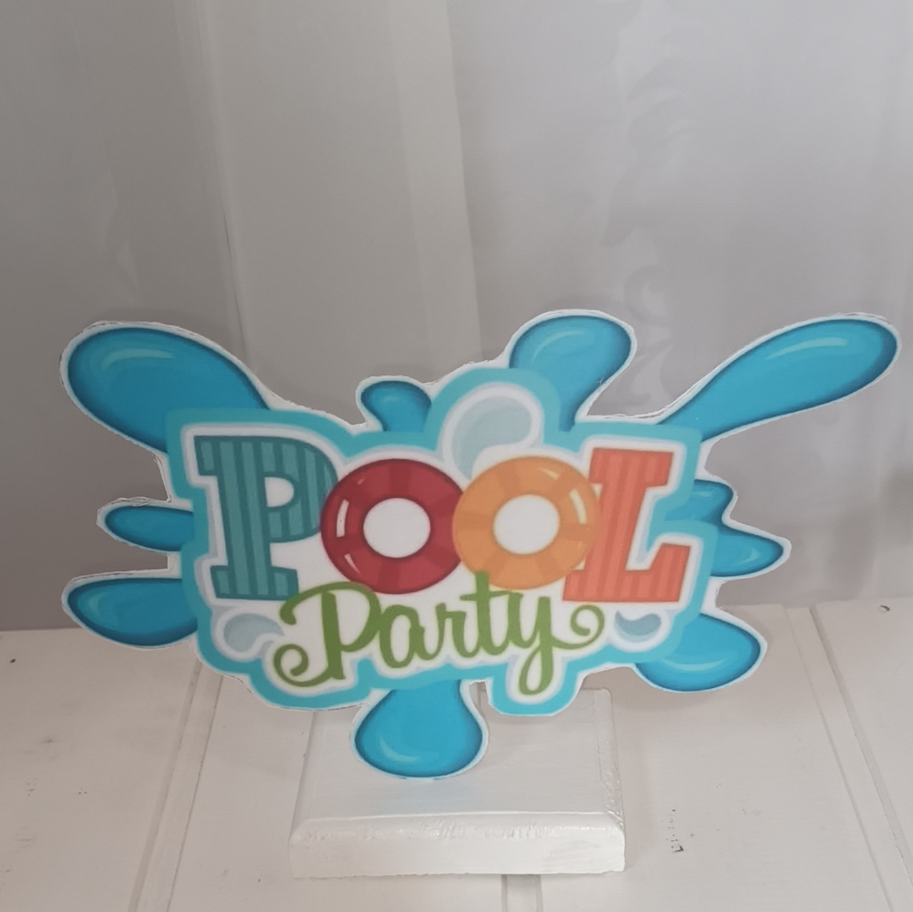 Display de Mesa - Tema: Pool Party  - CRIS FEST DECOR - PEGUE E MONTE