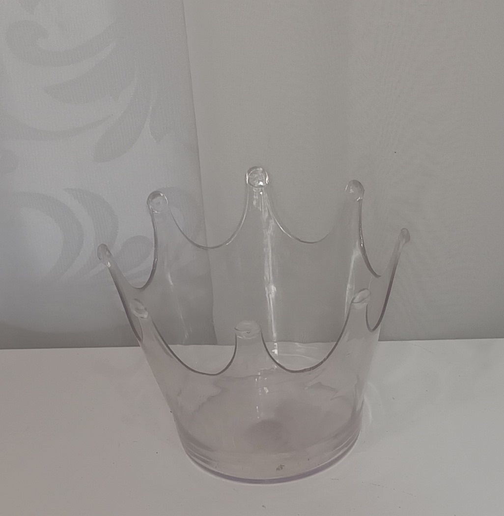 Adereços de Mesa - Coroa Transparente P - CRIS FEST DECOR - PEGUE E MONTE