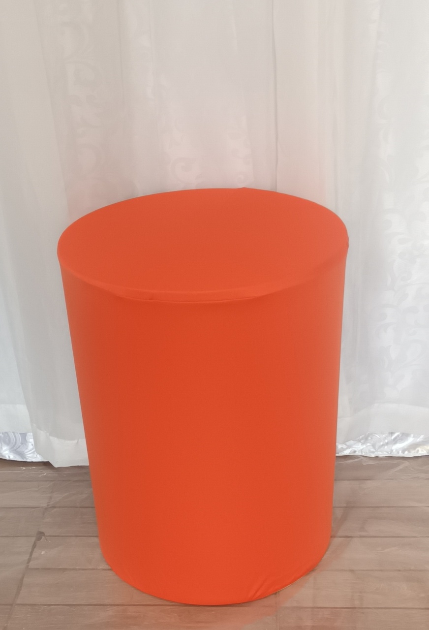 Capa de Cilindro Lisa: Laranja C\M        - CRIS FEST DECOR - PEGUE E MONTE