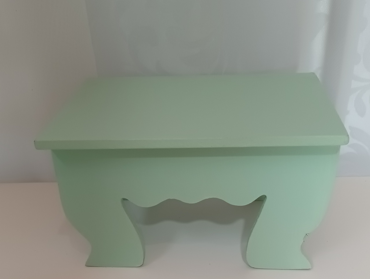 Banquinho Mini Mdf - Retangular Verde Candy - CRIS FEST DECOR - PEGUE E MONTE