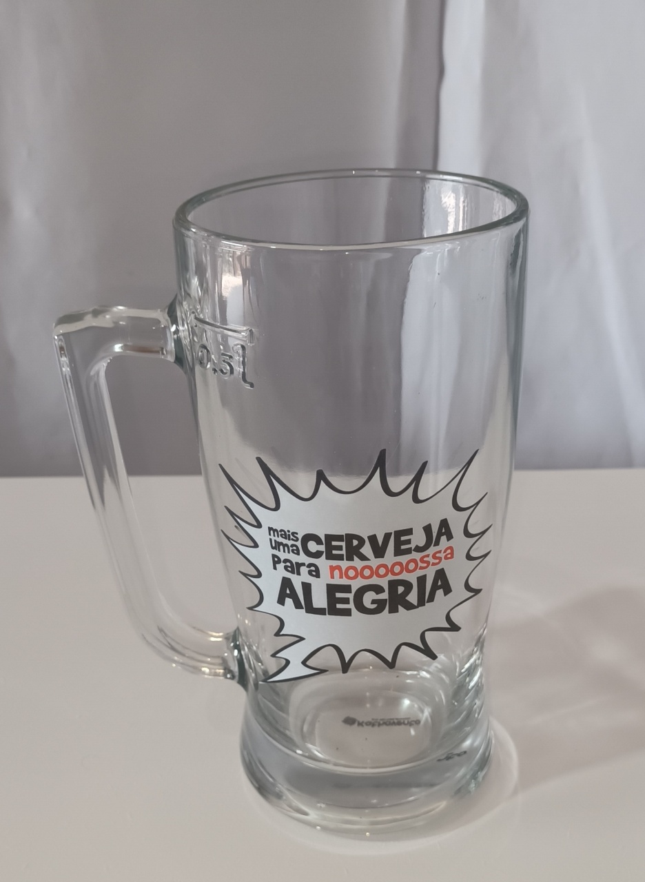 Caneca de Chopp Vidro - CRIS FEST DECOR - PEGUE E MONTE