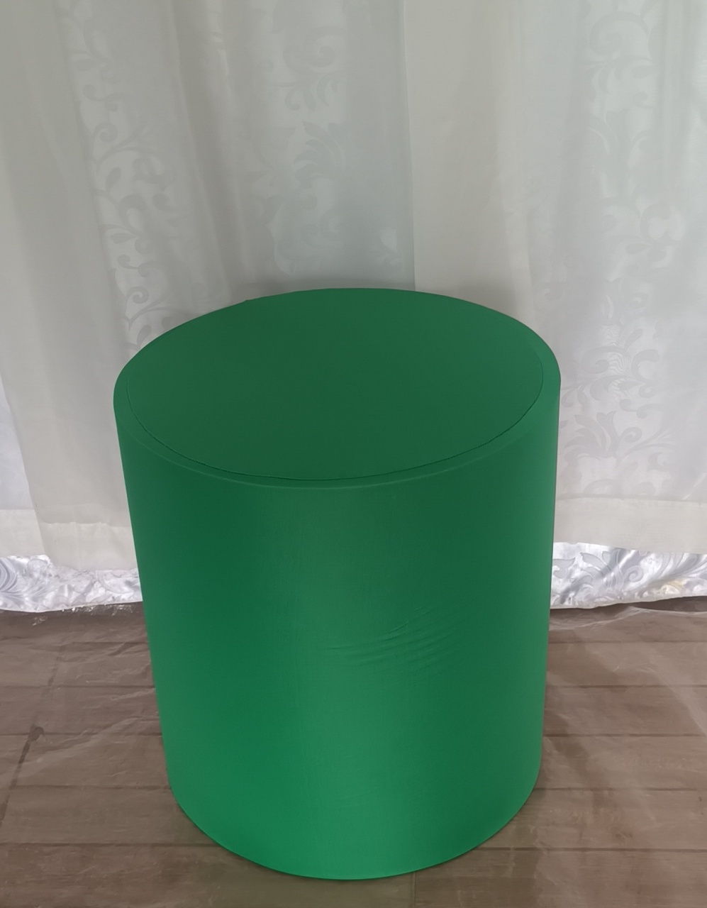 Capa de Cilindro Lisa: Verde B\P   - CRIS FEST DECOR - PEGUE E MONTE