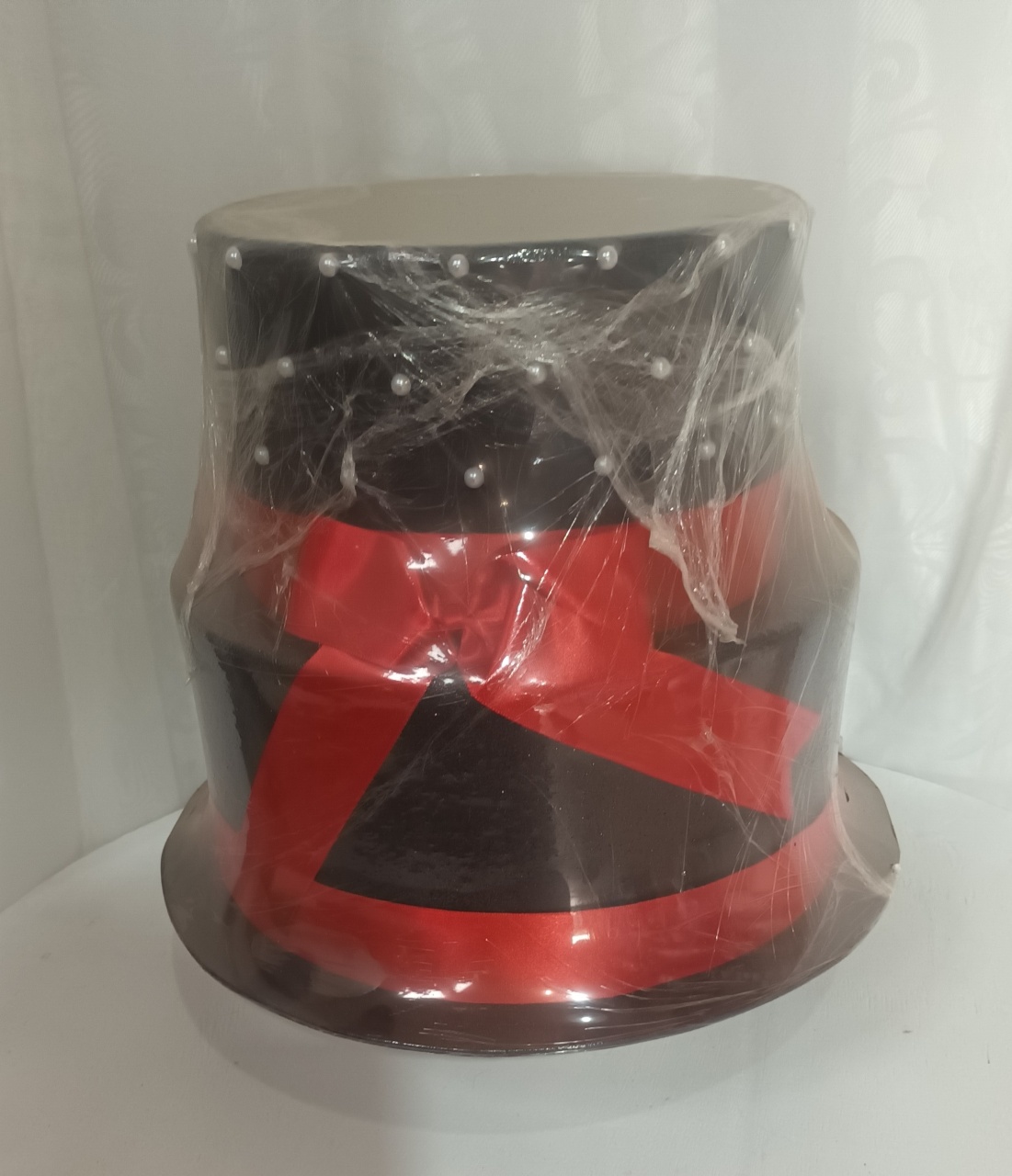 Bolo Fake Ii  - Preto E Vermelho - CRIS FEST DECOR - PEGUE E MONTE