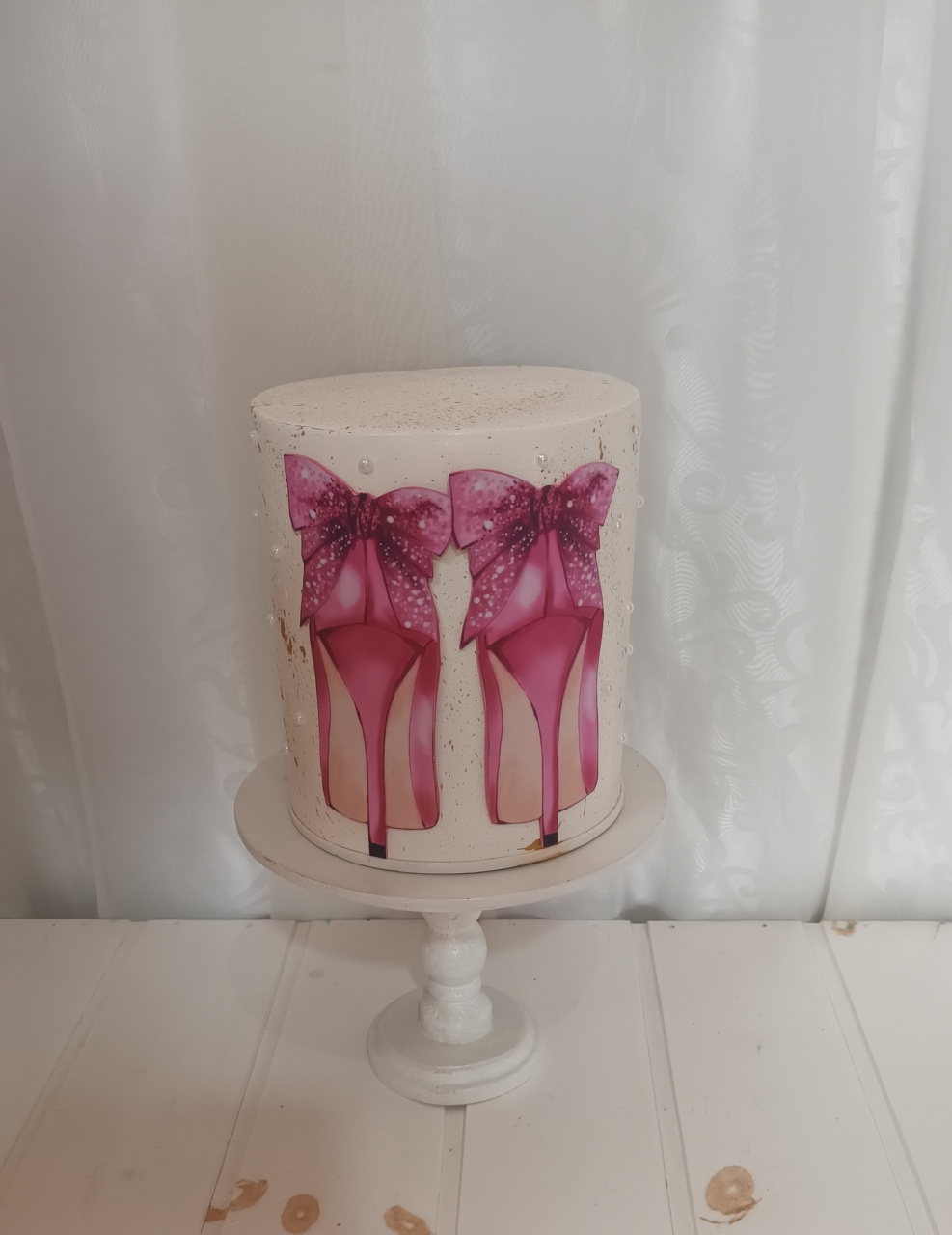 Bolo Fake I  - Feminino Sapatos Rosa - CRIS FEST DECOR - PEGUE E MONTE